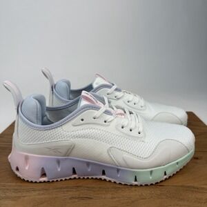 New Big Kids Reebok Zig Dynamica White Comfort Casual Sneakers Shoe Size 7 Y NIB